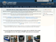 Tablet Screenshot of lasercare.net